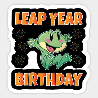 Leap Year Birthday February 29th Sticker